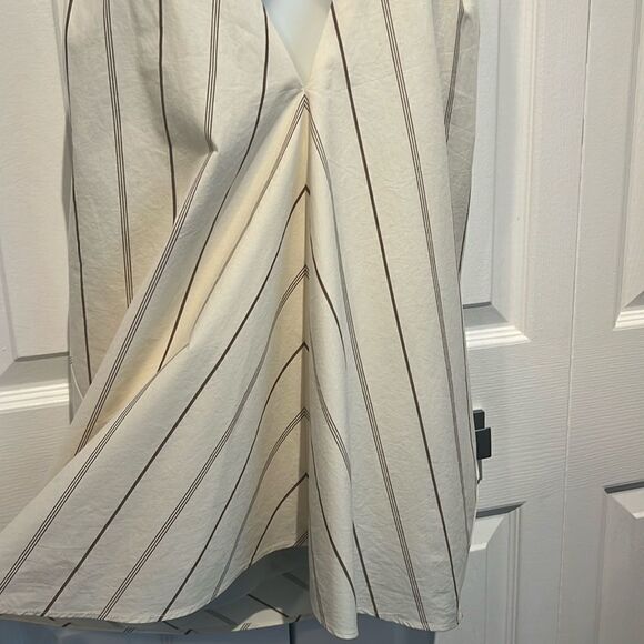 Banana Republic Cream/ Brown Striped Halter Backless Top Size‎ M Nwt - Picture 5 of 14